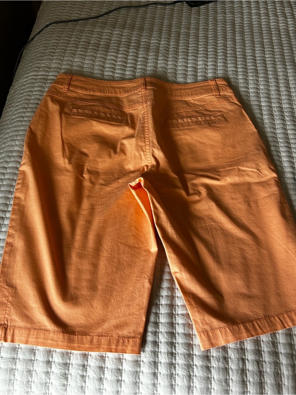 Tribal Orange Straight-Leg Denim Bermuda Shorts - Picture 2 of 4